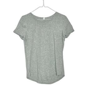 Lululemon Love Crew Short Sleeve T-Shirt Size 4‎ Heathered Grey
